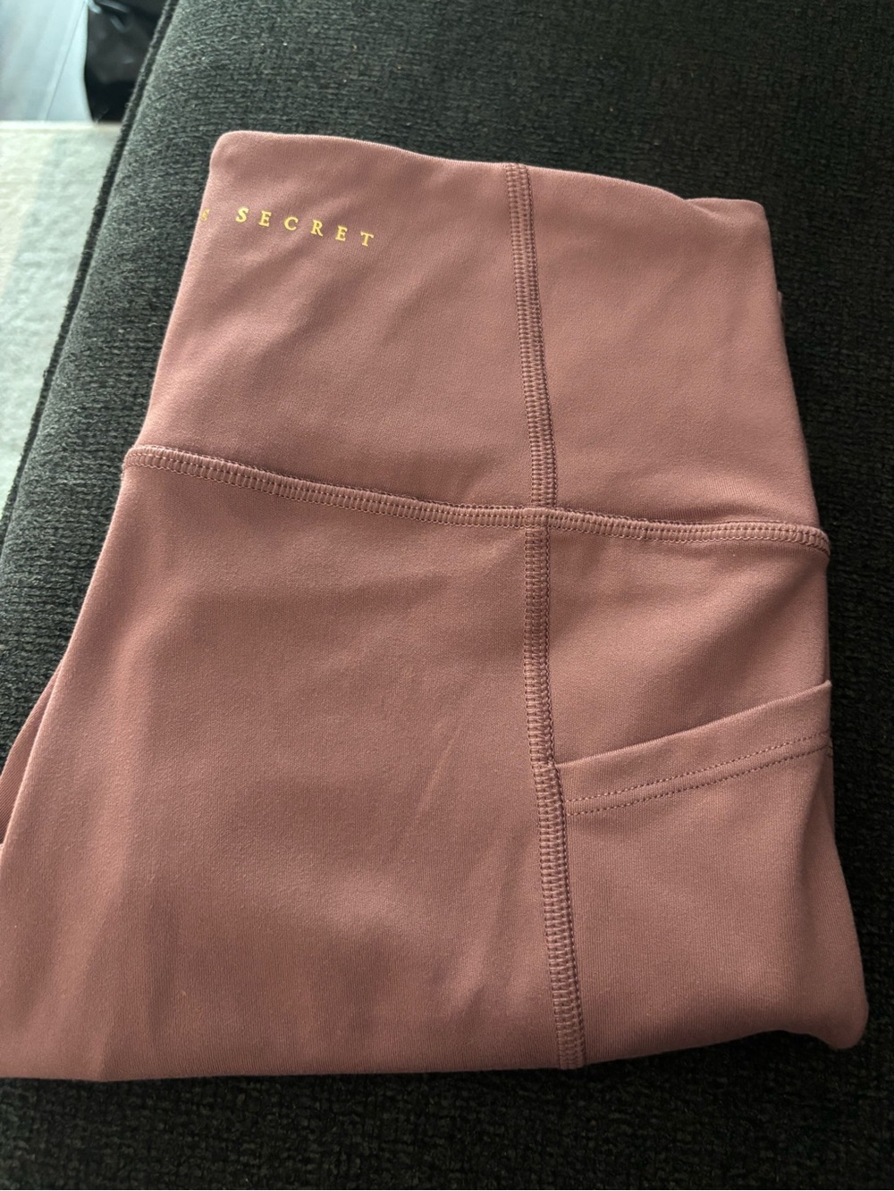 Victoria's Secret Girls' High-Waist Pocket Leggings — Dusty Mauve